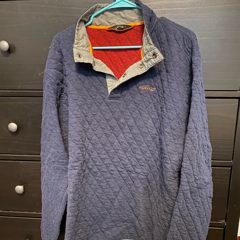 Orvis dark blue pullover. New without tags. XL